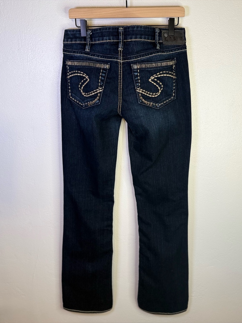 Silver Jeans Co. Aiko Low Rise Dark Wash Bootcut Denim Jeans Women's Size 30x35